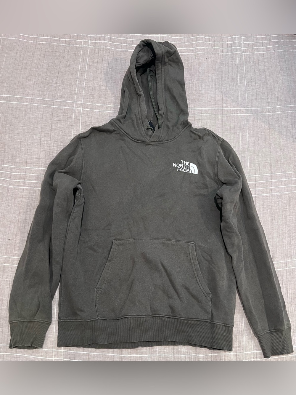 The North Face Black Hoodie with White Logo